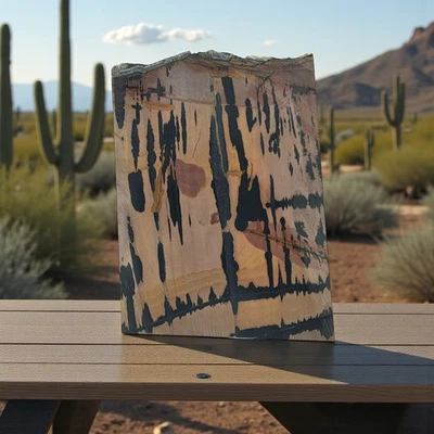 Indian Paint Stone, slab, cabbing rough, lapidary, #R-6830 - Image 1 of 4