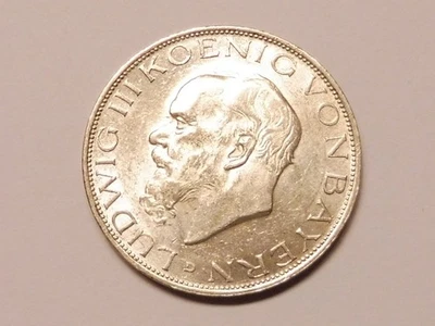 BAYERN 3,- Mark 1914 Ludwig III. Erhaltung (L3792) - Bild 1 von 2