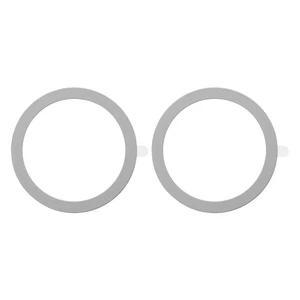 Metal Ring Magnetic Charger Ring Stickers for Phone Case 2 Pack, Gray - Photo 1 sur 6