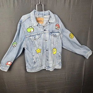 LEVIS  Vintage  Mario Bros Trucker Jean Jacket Size XXXL - Picture 1 of 11