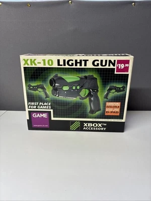 Boxed Microsoft  XBOX Original /  4 Gamers SPC710 light Gun Black/green - Image 1 of 4