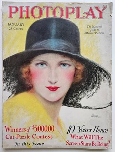 PHOTOPLAY Magazine January 1928 Eleanor Boardman cover by Charles Sheldon - Picture 1 of 21