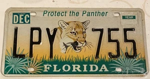 Ancienne plaque d'immatriculation Protect The Panther Florida - Photo 1/2