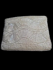 Vintage Regale LTD Beaded Zipper Bag Purse - Picture 1 of 4