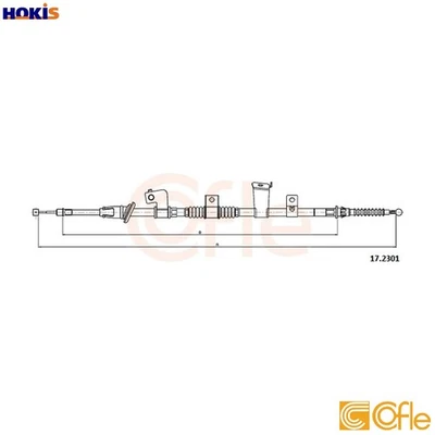 CABLE TIRAR FRENO DE ESTACIONAMIENTO 17.2301 PARA MITSUBISHI OUTLANDER/SPORT ASX/SUV/Van 1.8L Foto 1 de 4