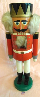 EXPERTIC NUSSKNACKER - ERGEBIRGISCHE VOLKSKUNST 36cm; DDR-WEIHNACHTEN (A09) - Bild 1 von 4