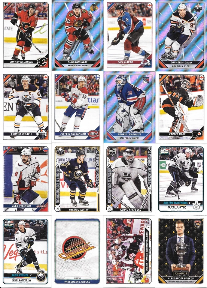 U PICK EM LOT 2019-20 19-20 Topps NHL Sticker Collection set w/ FOILs #1-630 - Image 1 of 1