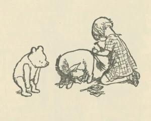 Impresión artística de Winnie-the-Pooh 1926 - The Tail Returned by Ernest H Shepard - Imagen 1 de 3