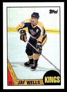 Jay Wells Los Angeles Kings  1987 Topps #151