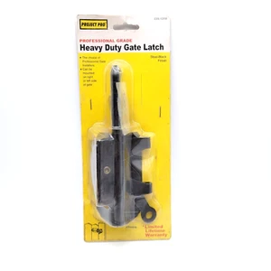 Heavy Duty Gate Latch Professional Grade Steel Black Mount Left or Right For Lar - Picture 1 of 9