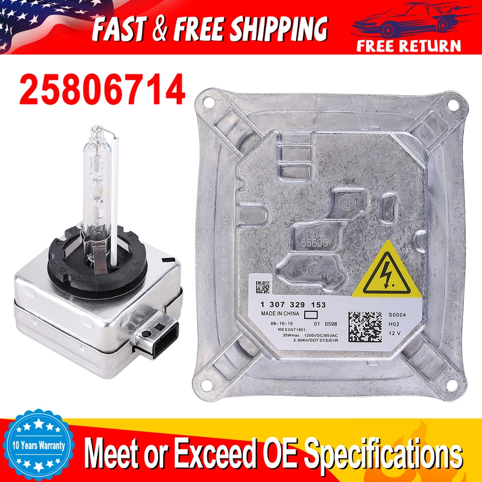 For Cadillac 2006-2011 DTS Xenon HID Headlight Ballast Unit Module OEM# 25806714 Foto 1 de 4