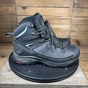 Salomon X Ultra Mid Womens Size 5.5 Waterproof Winter Black Lace Up Hiking Shoes - Picture 1 of 10
