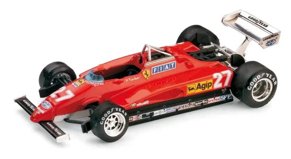 1/43 FERRARI 126C2 TURBO #27 ITALIA GP 1982 TAMBAY BRUMM R287 - Immagine 1 di 1