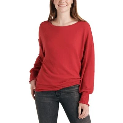 LUCKY NUEVO Para Mujer Escarlata Puño Calado Polar Sudadera Top S TEDO Foto 1 de 2