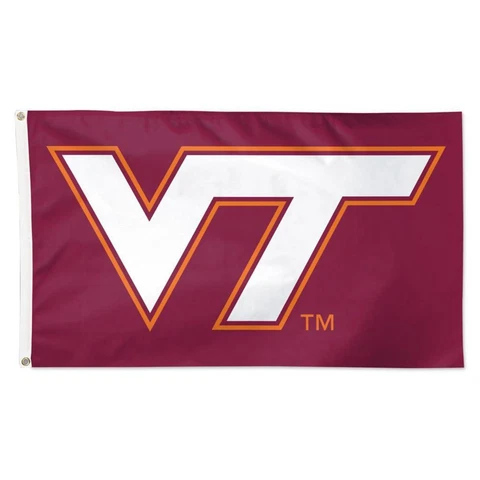 Virginia Tech Hokies 3x5 One Sided Team Flag [NEW] NCAA House Banner Fan Yard Cover