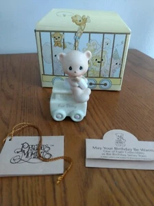 Precious Moments Geburtstagszug für Baby Möge dein Geburtstag warm sein Dienstwagen - Bild 1 von 6