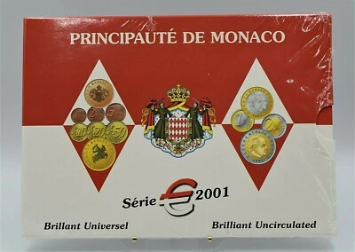 Monaco 2001 -  BU Euro Coinset  - Image 1 of 4