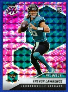 2021 Panini Mosiac # 241 Trevor Lawrence (RC) Rookie Camo Pink Parallel Jaguars - Bild 1 von 2