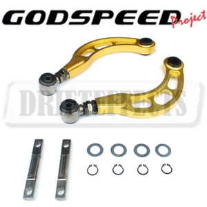 GODSPEED GSP GEN2 2006-2015 CIVIC ALL REAR ADJUSTABLE CAMBER ARM KIT GOLD FA FG - Picture 1 of 3