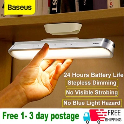 Baseus Magnetic Hanging LED Reading Table Desk Lamp Stepless Dimming Night Light - Image 1 of 4