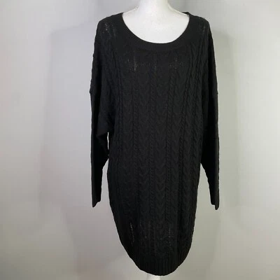 Vestido Suéter BB DAKOTA Miss Mood Manga Larga Mujer Pequeño Acrílico Lana Negro Foto 1 de 4