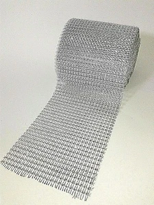 BÜGEL 12 cm x 1 mT STRASS EFFEKT SILBER KOSTÜM TANZ SCHNEIDEREI - Bild 1 von 1