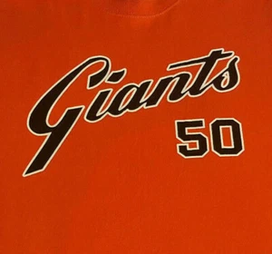 San Francisco Giants 50 Years SGA T Shirt M Medium EUC Orange MLB Tee INV1002  - Picture 1 of 10