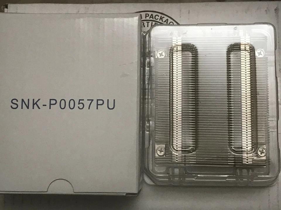 Supermicro SNK-P0057PU 1U Passive CPU Heatsink 104-mm Width for X10 HFT Systems - Image 1 of 1