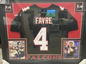 BRETT FAVRE SIGNED AUTO ROOKIE FALCONS JERSEY CERTIFIED W/ PHOTO INSCRIPED - Picture 1 of 2