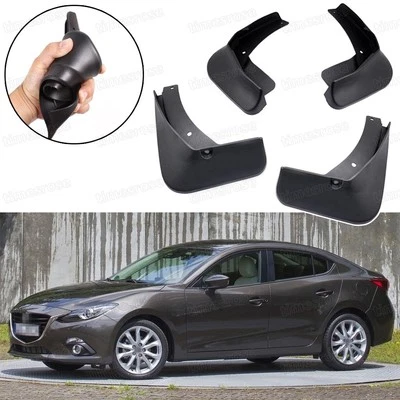 Guardabarros guardabarros negro para Mazda 3 sedán 2014-2016 Foto 1 de 4