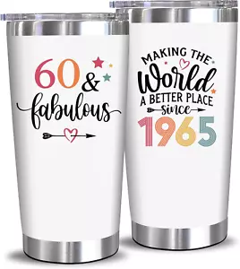 60Th Birthday Gifts Women 1965 Decorations Turning 60-60 Year Old Mom Wife 20 - Picture 1 of 1