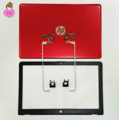 FOR HP 15-BS234WM 15-BS244WM 15-BS144WM LCD Back Case Lid+Bezel+Hinges+Cover Red - Image 1 of 2