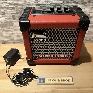 Electric Guitar Amp Roland MICRO CUBE Mini 2W Battery-powered W/strap,apt. Japan - Picture 1 of 12