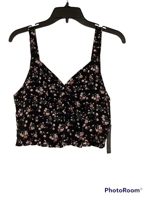 Nuevo top floral negro Eye Candy L sin mangas Foto 1 de 4