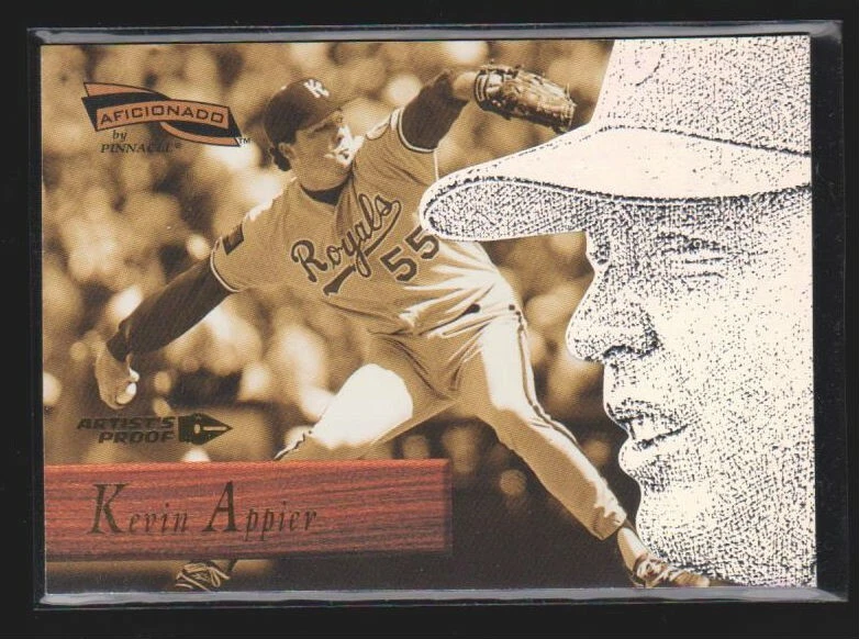 1996 PINNACLE AFICIONADO ARTIST'S PROOFS RARE PARALLEL #65 KEVIN APPIER SP - Image 1 of 1