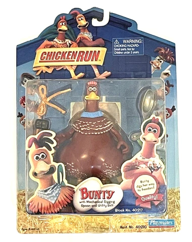 Chicken Run,  Bunty Action Figure, Playmates, New Cover