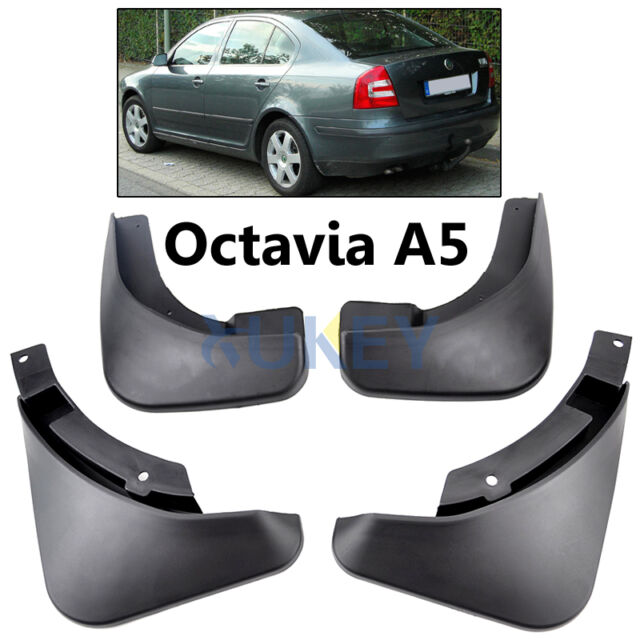 4 Uds. Guardabarros de coche para Skoda Octavia A5 2005 ~ 2012, guardabarros  automático, guardabarros delantero y trasero, accesorios para coche -  AliExpress
