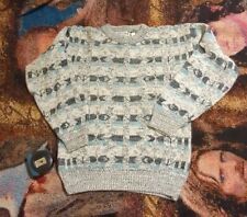 Vintage 80s 90s Saturdays Geometric Pullover Knit Sweater Men's L