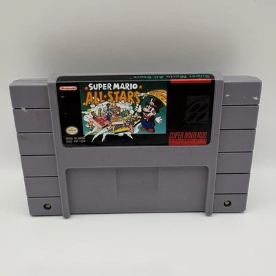 Super Mario All-Stars (Super Nintendo, SNES) Authentic Cartridge Tested - Image 1 of 4