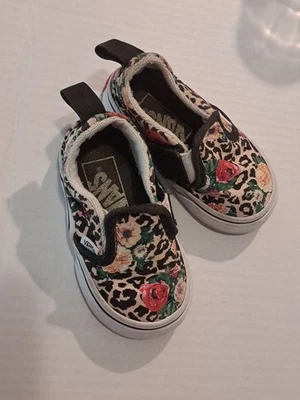 Детей ясельного возраста размер США 4 Lepord цветочный Pring фургоны девочки обувь - Изображение 1 из 4