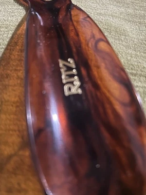 Cuerno de tortuga/plástico de fin de día vintage años 50 Ritz Carlton Show 6"" Foto 1 de 4