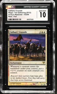 CATHARS' CRUSADE Avacyn Restored Foil Rare CGC 10 MTG [Nostalgium] - Picture 1 of 2