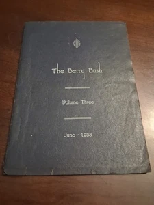 BERRY BUSH, JAHRBUCH 1938, CRANBERRY HIGH SCHOOL, SENECA PA - Bild 1 von 5