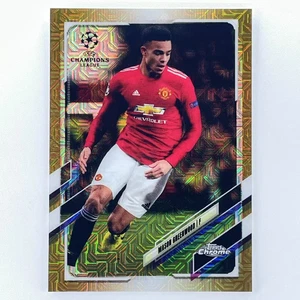 2020-21 Topps Chrome Mason Greenwood RC Rookie Gold Mojo 15/50 Manchester United - Picture 1 of 2