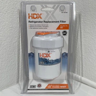 NEW HDX Water Filter for GE Model MWF Refrigerators 1001 636 962 - Image 1 of 4