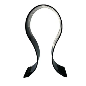 Supporto per cuffie Omega acrilico nero supporto per cuffie da gioco elegante universale NUOVO - Foto 1 di 8