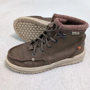 Botas de cuero marrón HEY DUDE Bradley para niños pequeños Y1 L2 niño pequeño - Imagen 1 de 10