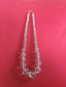 Nachlass,Schöne Modeschmuck Kette in Türkis und Transparenz Farben, Länge 32 cm - Bild 1 von 8