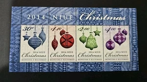Niue 2014 Navidad m/s MUH E18 - Imagen 1 de 1