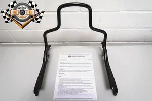 Harley Hold Fast Sissybar corto negro brillante NOS 52300441 Softail M8 FLFB FXBR - Imagen 1 de 8